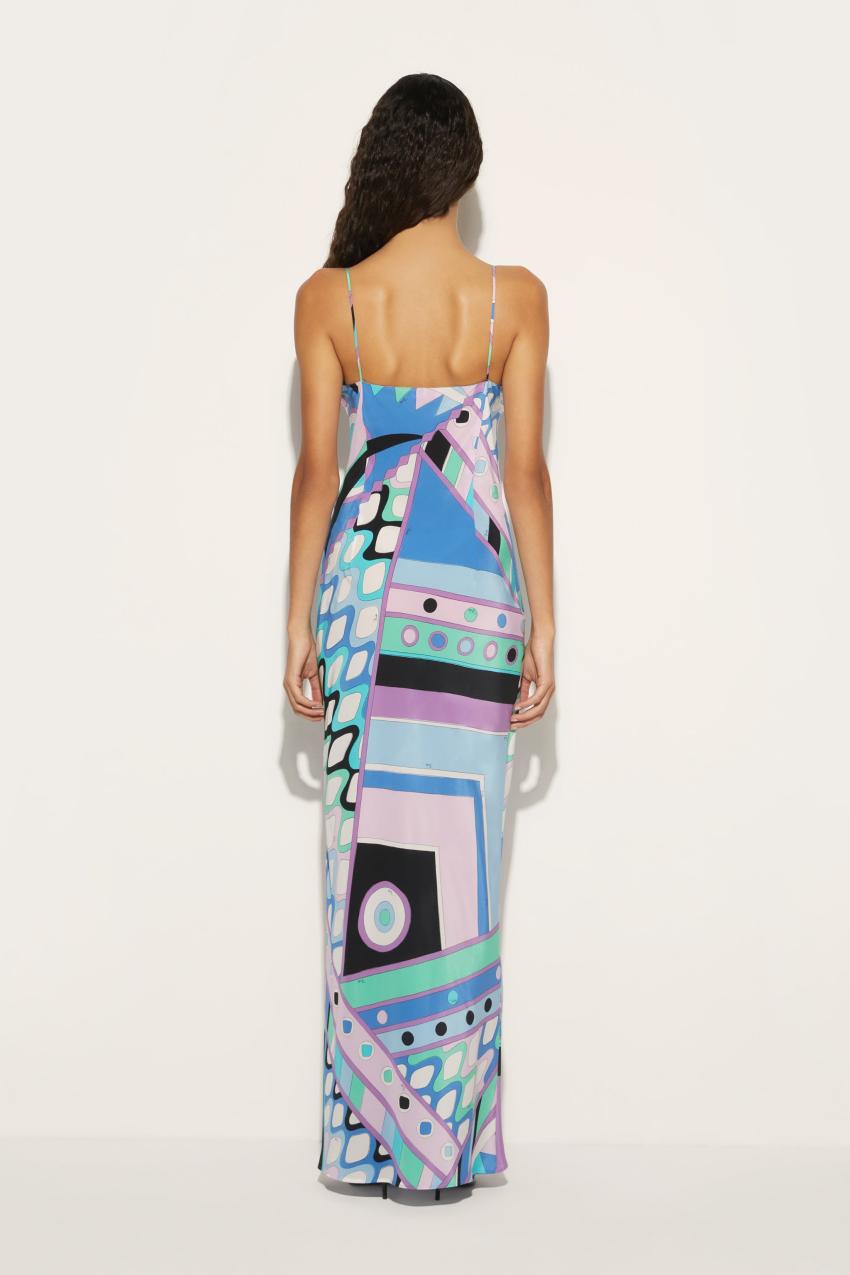 PUCCI Vivara-Print Silk Dress | Women Dresses
