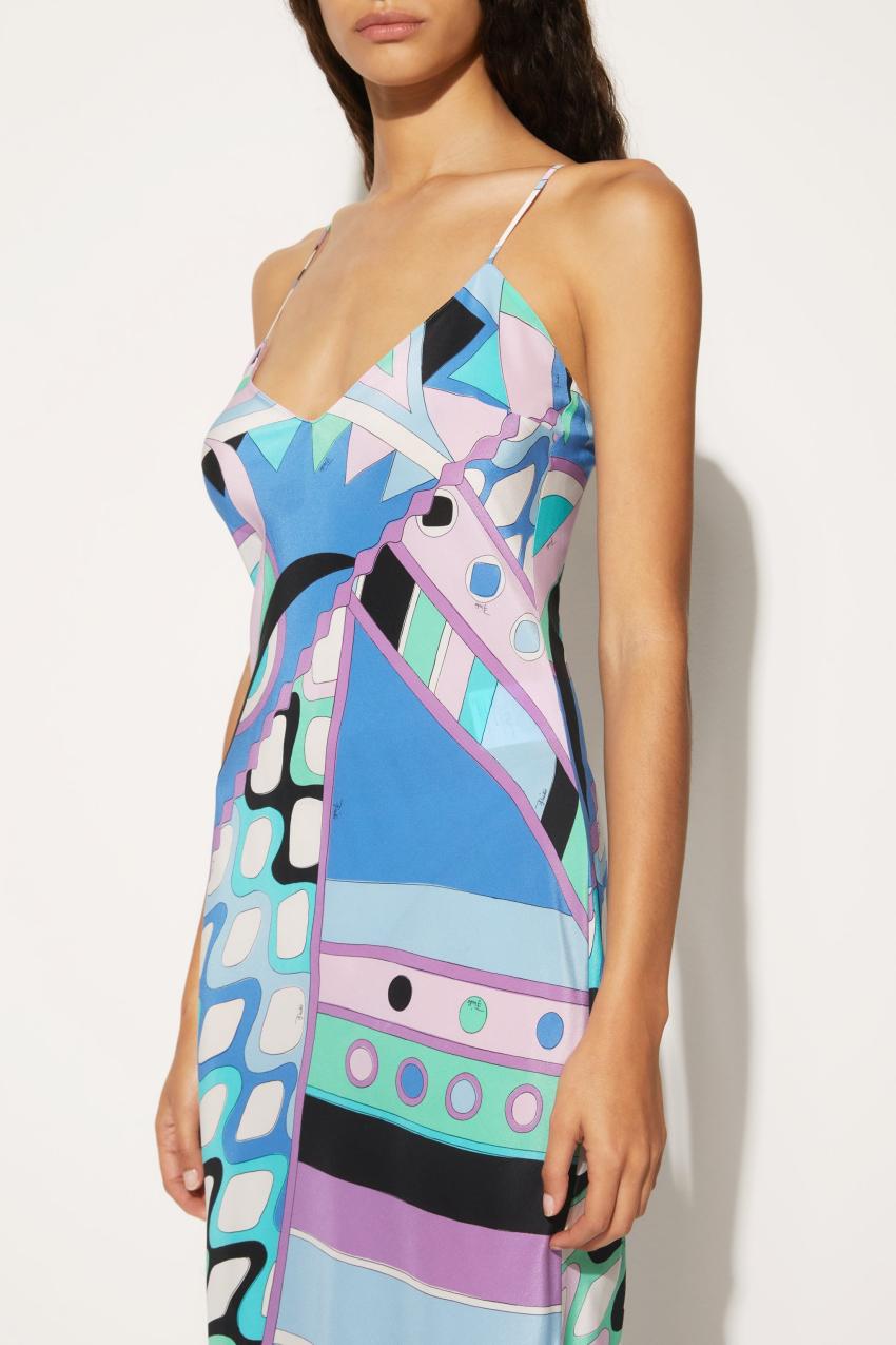 PUCCI Vivara-Print Silk Dress | Women Dresses