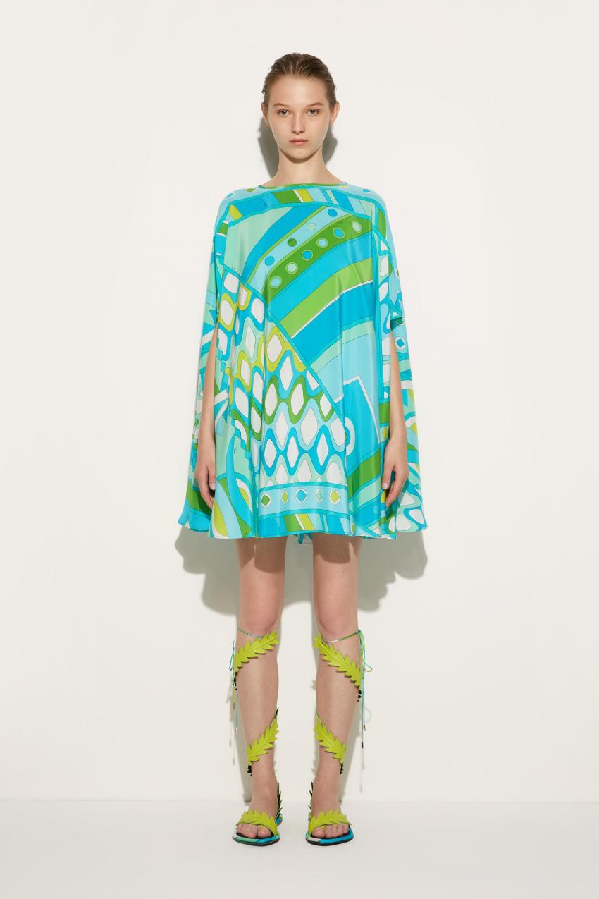 PUCCI Vivara-Print Silk Kaftan | Women Kaftans