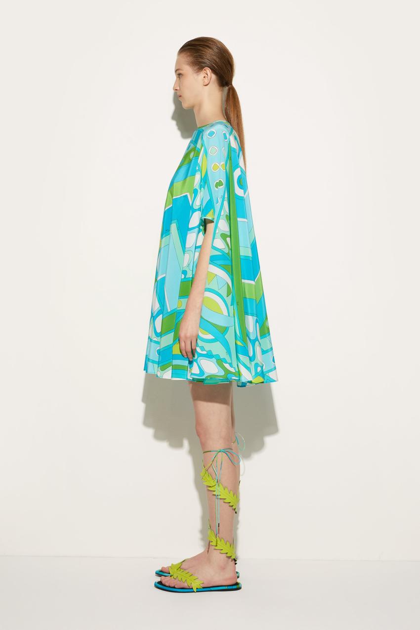 PUCCI Vivara-Print Silk Kaftan | Women Kaftans