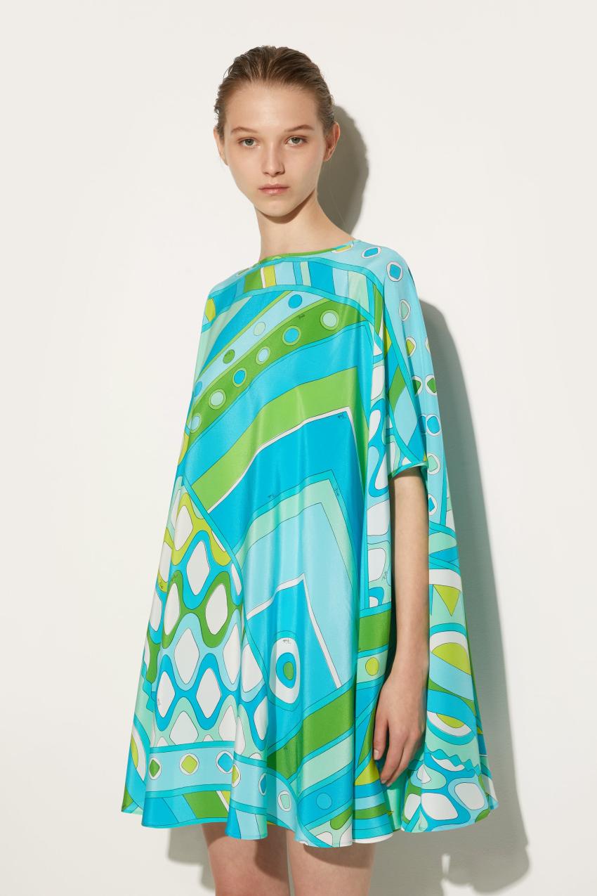 PUCCI Vivara-Print Silk Kaftan | Women Kaftans