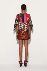 PUCCI Vivara-Print Silk Top | Women Tops And Shirts