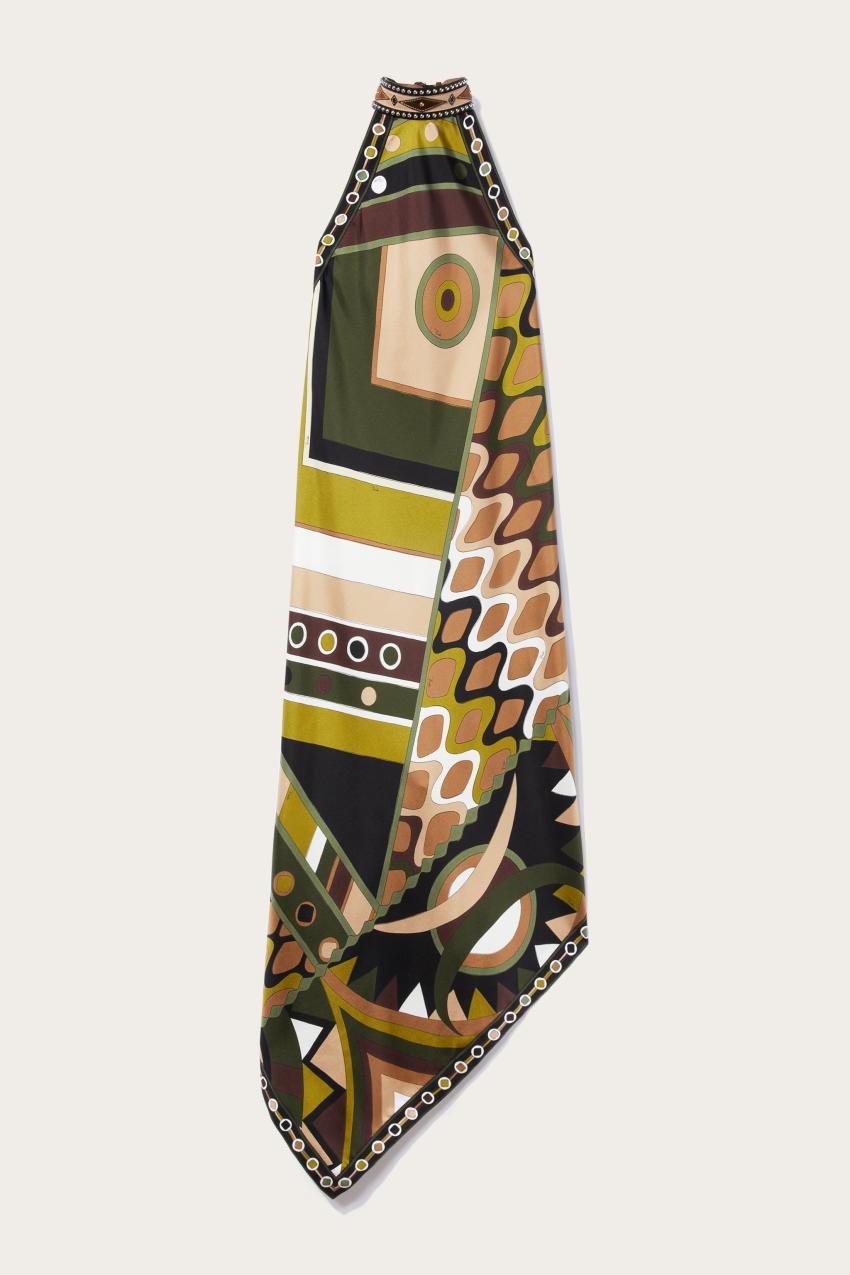 PUCCI Vivara-Print Silk-Twill Dress | Women Dresses