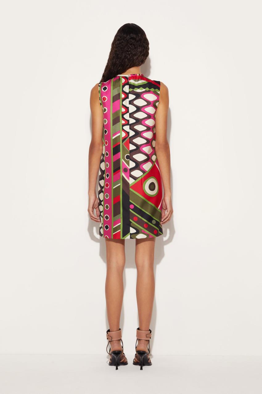 PUCCI Vivara-Print Silk-Twill Dress | Women Dresses