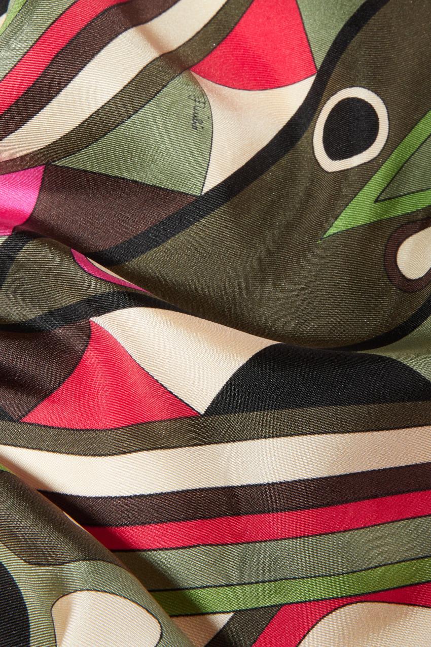 PUCCI Vivara-Print Silk-Twill Scarf | Women Silks
