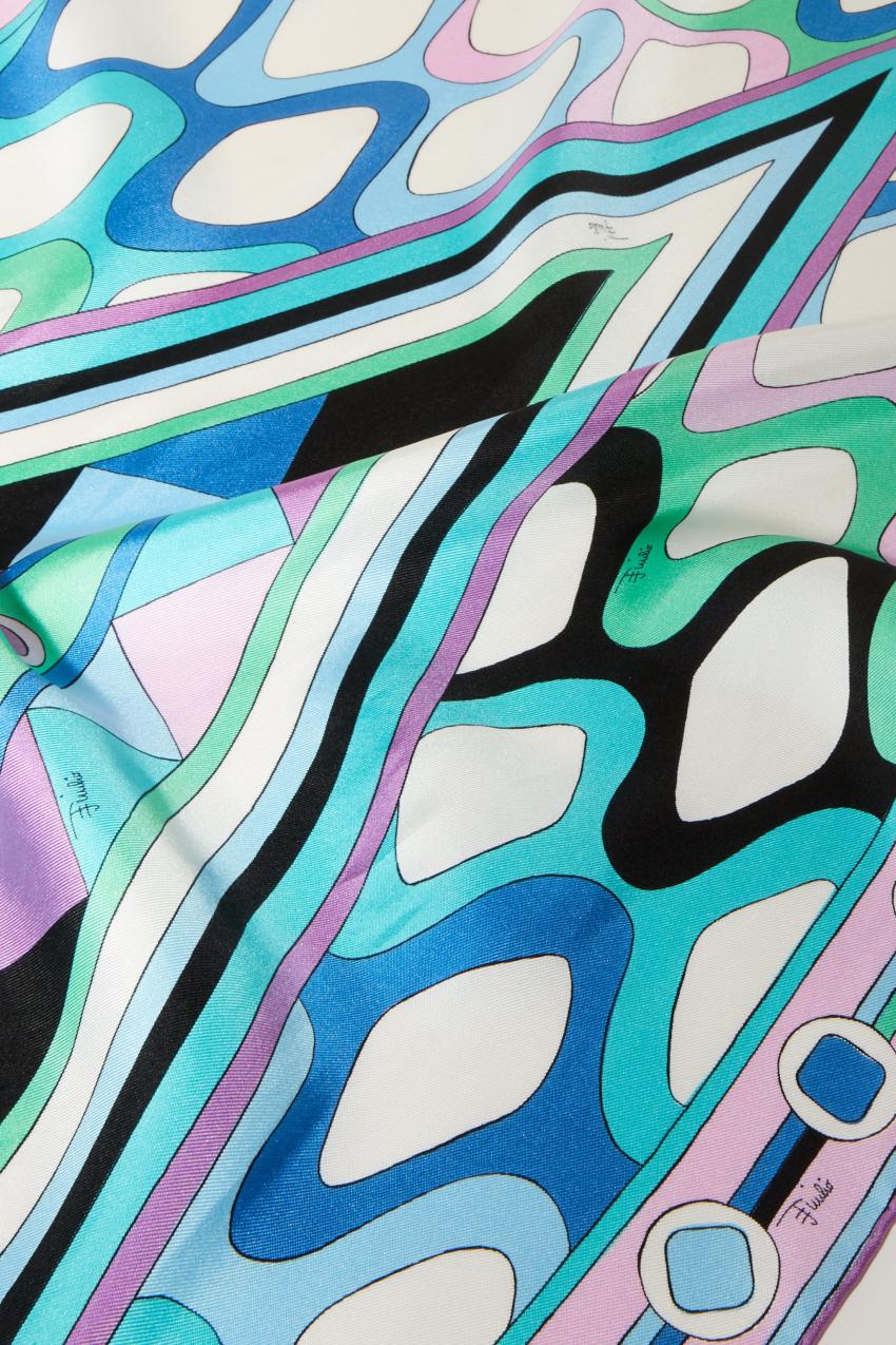 PUCCI Vivara-Print Silk-Twill Scarf | Women Silks