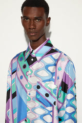 PUCCI Vivara-Print Silk-Twill Shirt | Men Ready To Wear