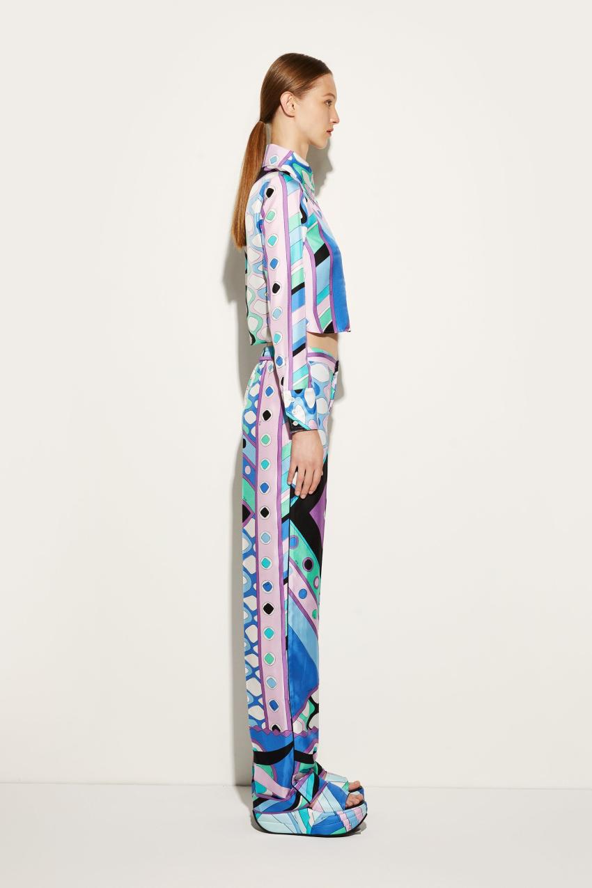 PUCCI Vivara-Print Silk-Twill Shirt | Women Tops And Shirts