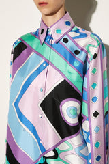 PUCCI Vivara-Print Silk-Twill Shirt | Women Tops And Shirts