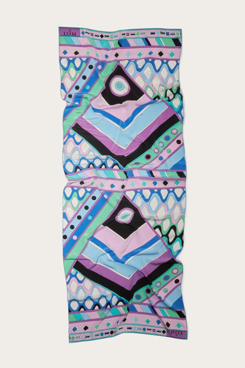 PUCCI Vivara-Print Silk-Twill Stole | Women Silks