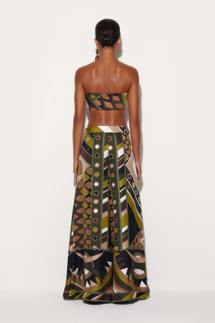 PUCCI Vivara-Print Silk-Twill Trousers | Women Pants And Shorts