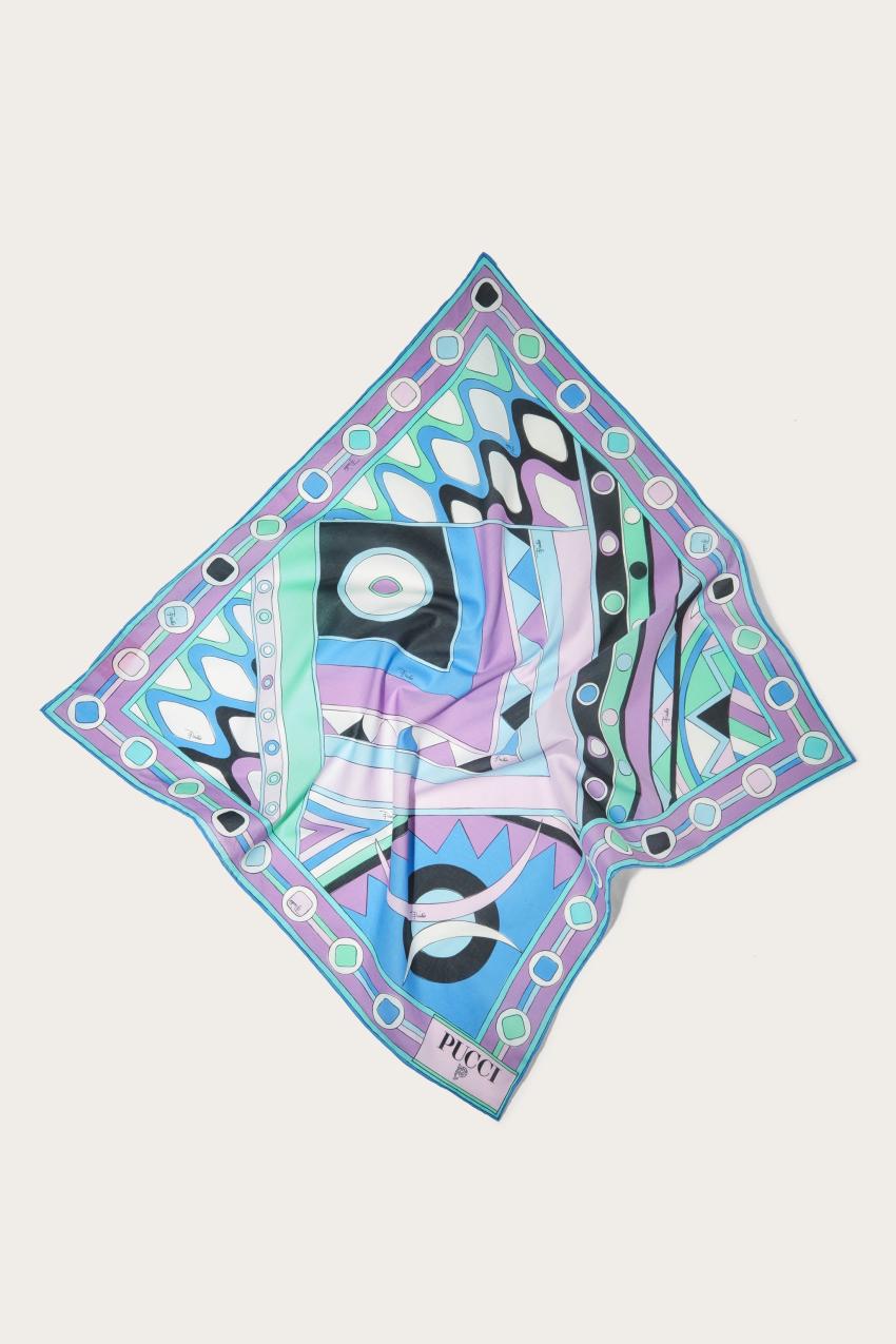 PUCCI Vivara-Print Small Cotton Scarf | Women Silks