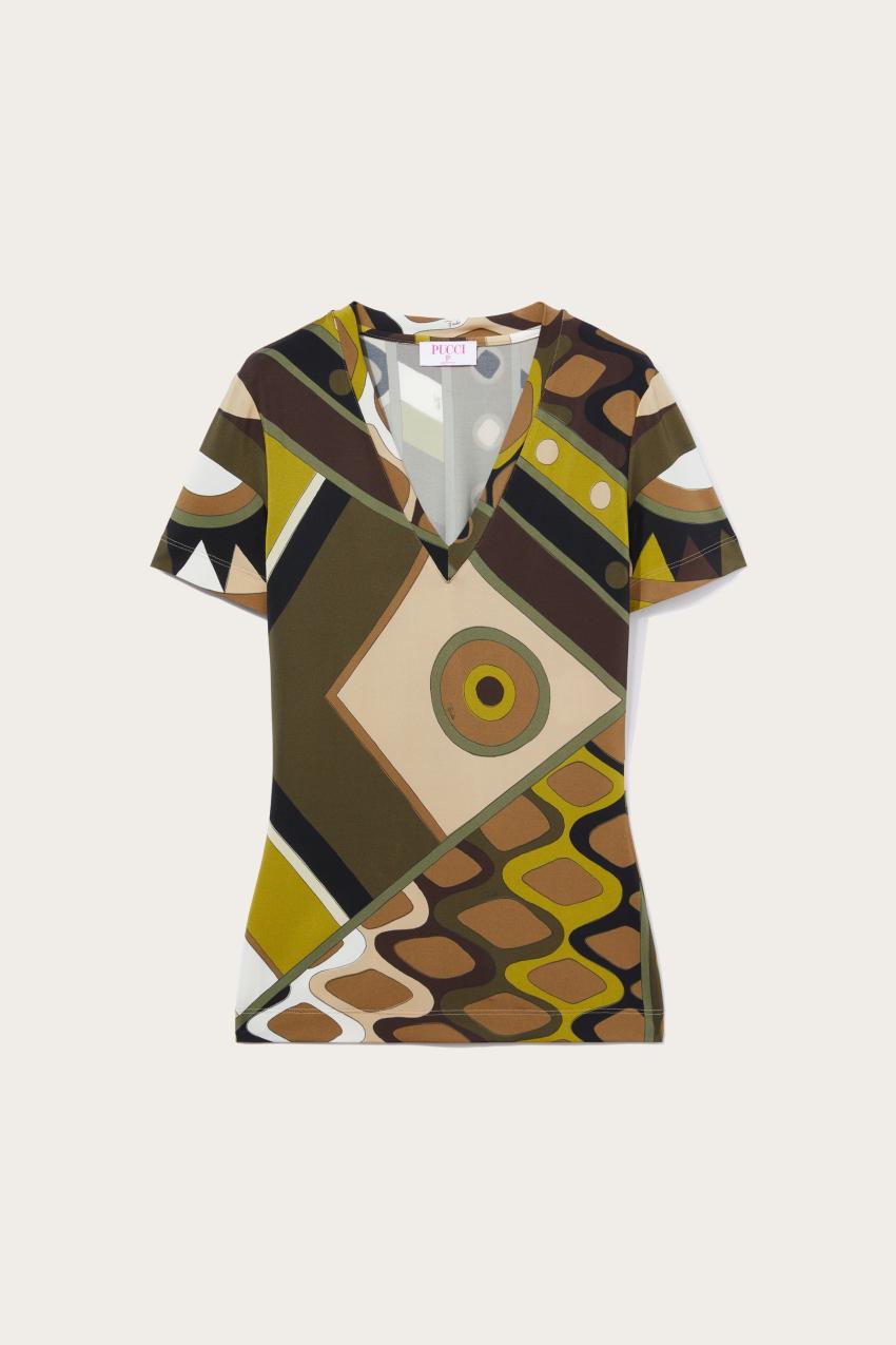 PUCCI Vivara-Print T-Shirt | Women T-Shirts And Sweatshirts