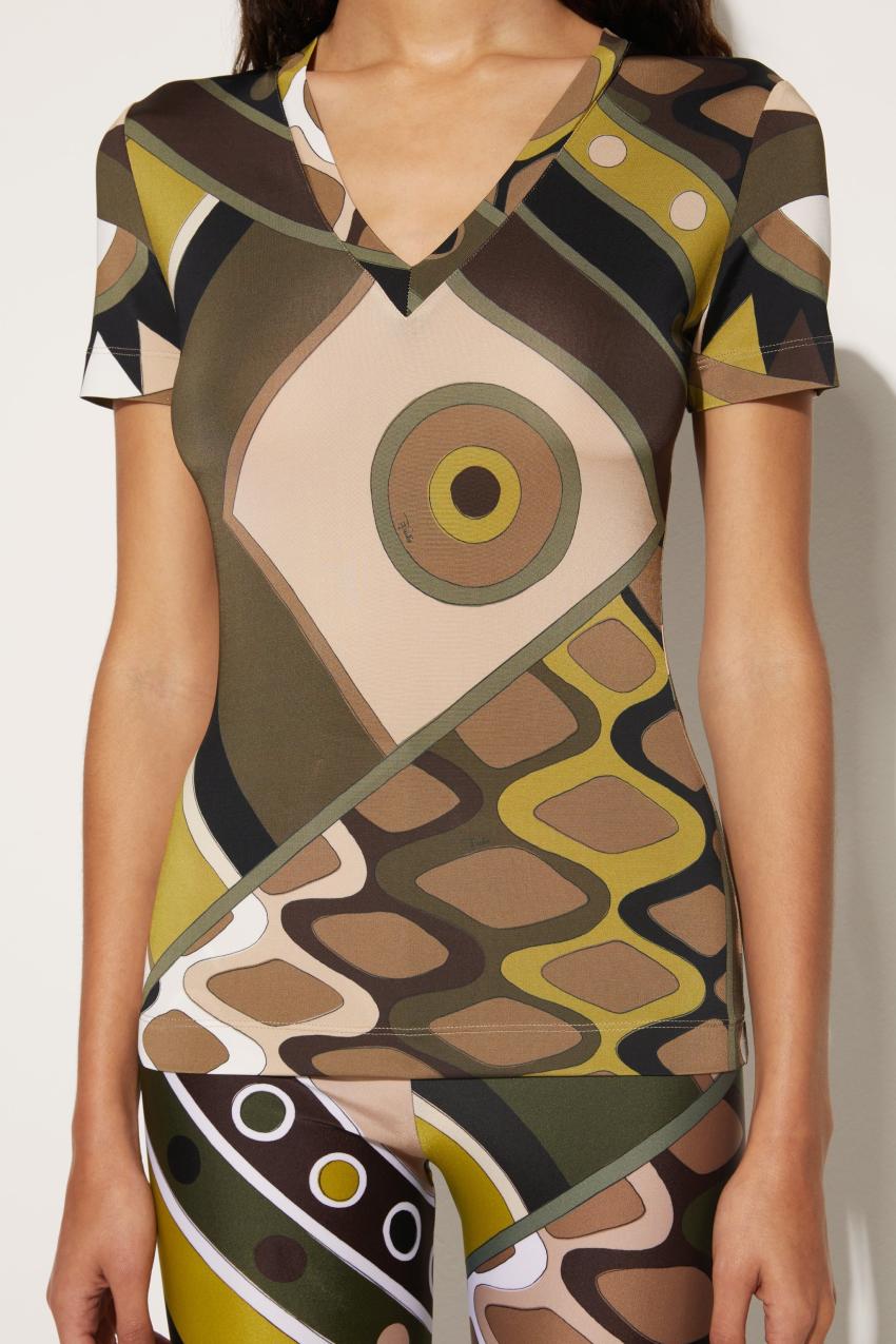 PUCCI Vivara-Print T-Shirt | Women T-Shirts And Sweatshirts