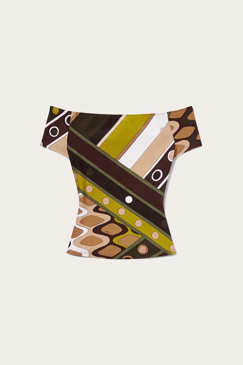 PUCCI Vivara-Print Top | Women Tops And Shirts