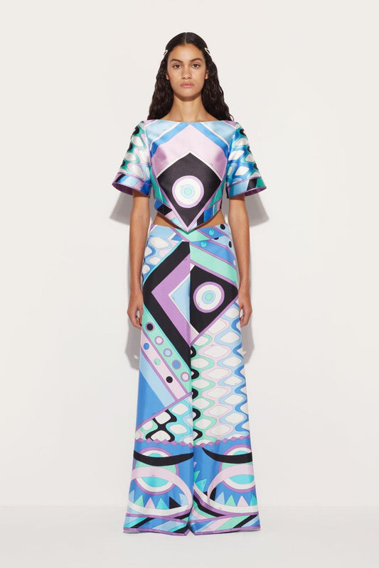 PUCCI Vivara-Print Top | Women Tops And Shirts