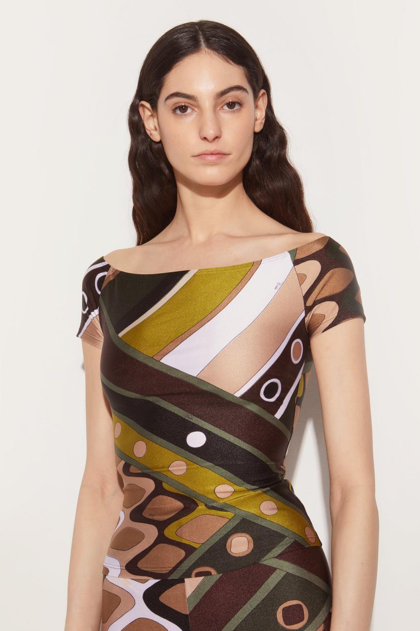 PUCCI Vivara-Print Top | Women Tops And Shirts