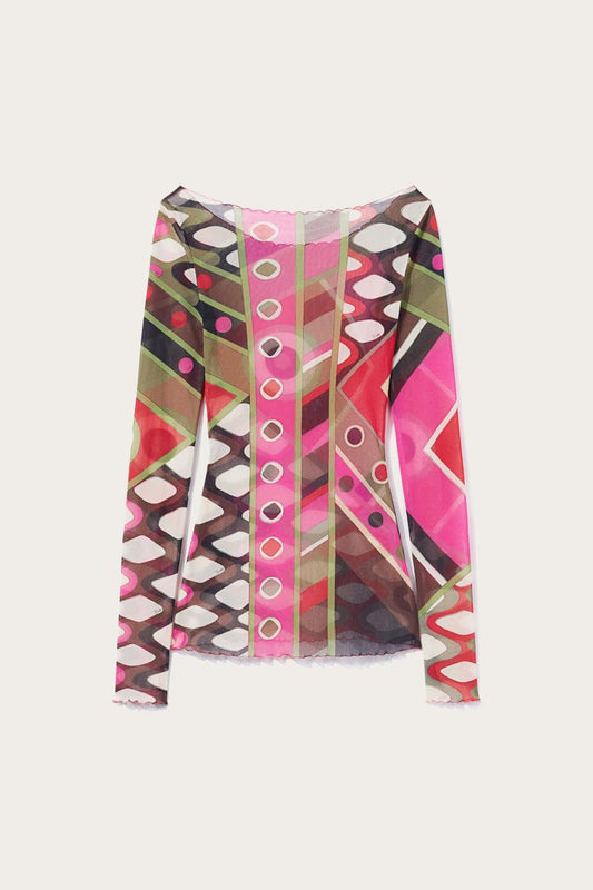 PUCCI Vivara-print Top | Women Tops And Shirts