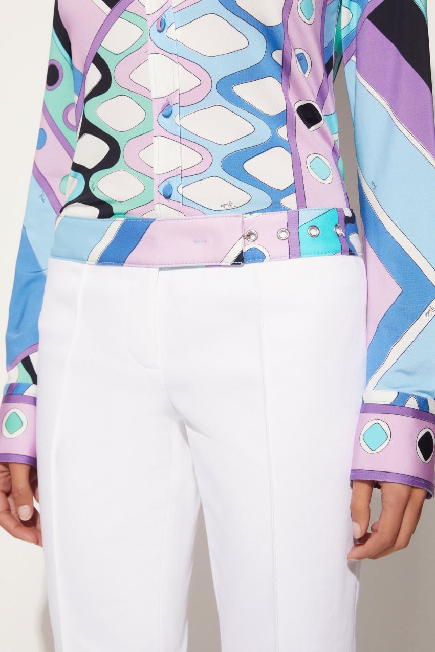 PUCCI Vivara-Print Trousers | Women Pants And Shorts