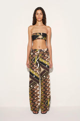 PUCCI Vivara-Print Wide-Leg Trousers | Women Pants And Shorts