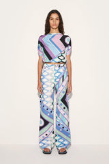 PUCCI Vivara-Print Wide-Leg Trousers | Women Pants And Shorts