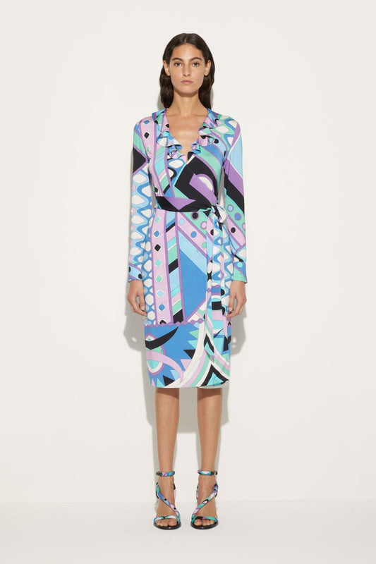 PUCCI Vivara-Print Wrap Dress | Women Dresses